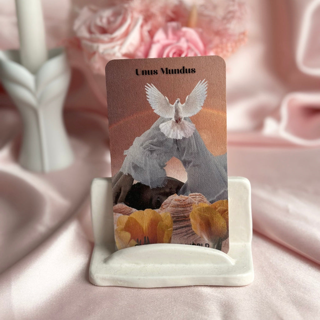4 Elements Ceramic Tarot Card Holder